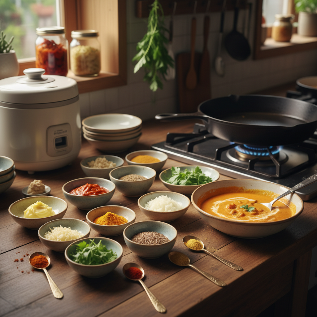 버터치킨 밥숟가락 기준 양념을 소분한 이미지