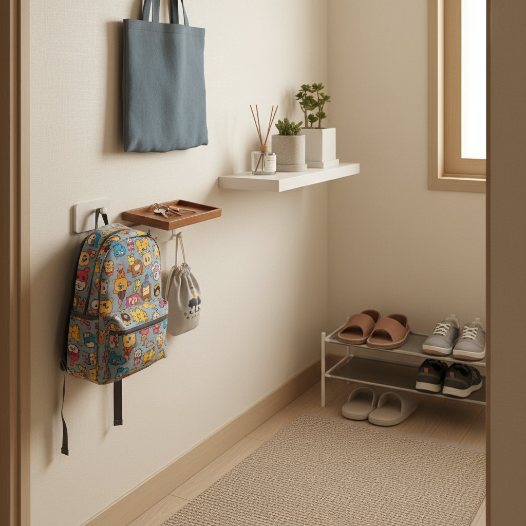 현관과 집안 리셋 동선이 정리된 이미지