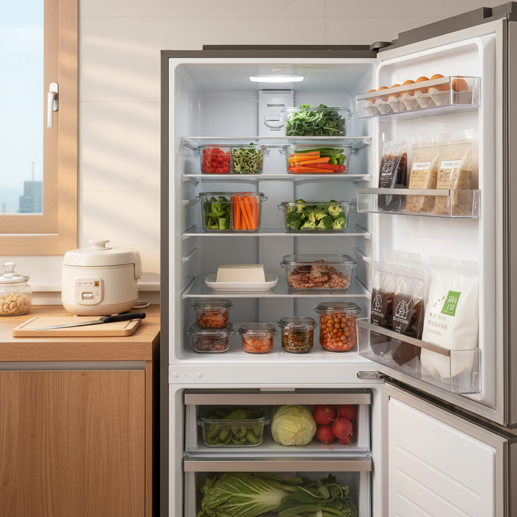 주간 장보기 식재료를 정리한 이미지